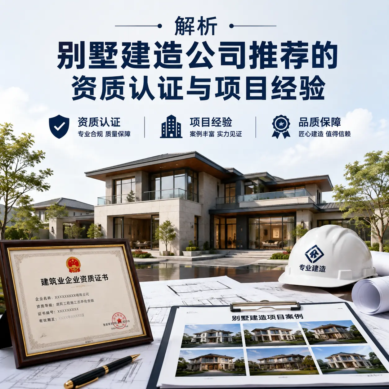 解析 浙江 别墅建造公司推荐的资质认证与项目经验