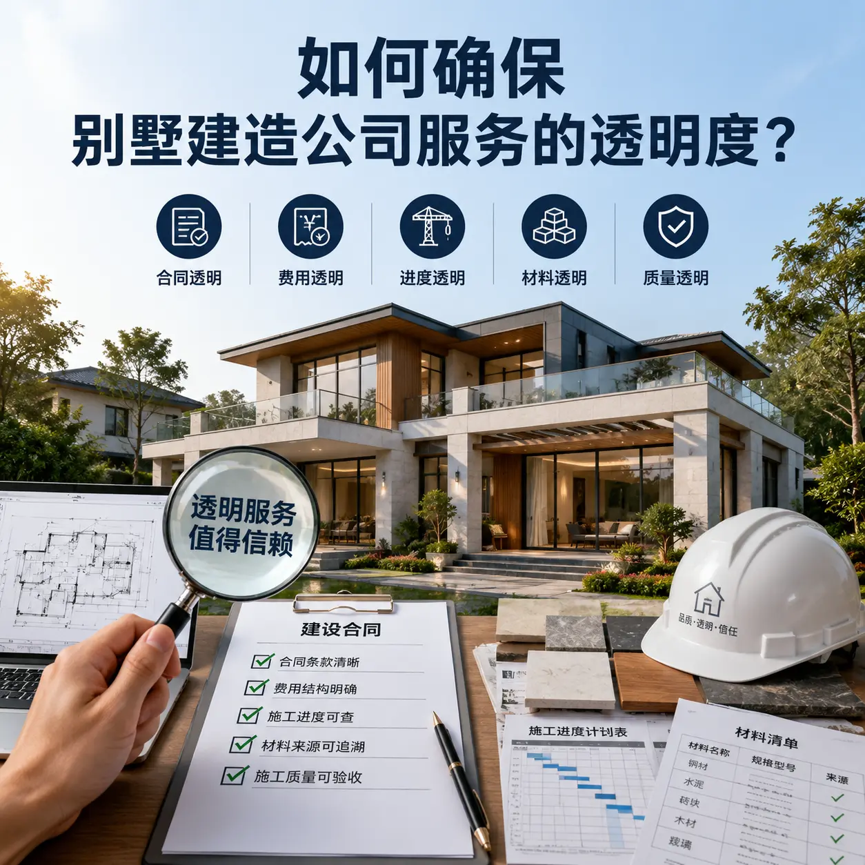 在 浙江 如何确保别墅建造公司服务的透明度?