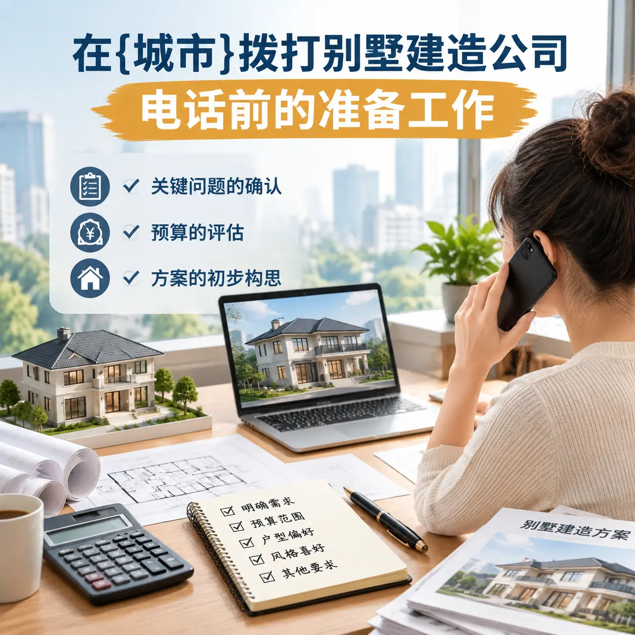 在浙江拨打别墅建造公司电话前的准备工作