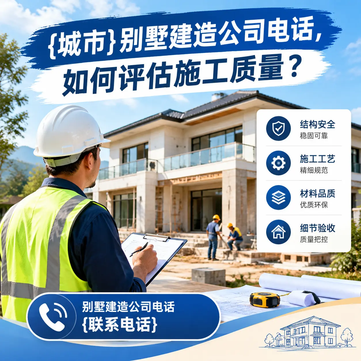 浙江别墅建造公司电话,如何评估施工质量?