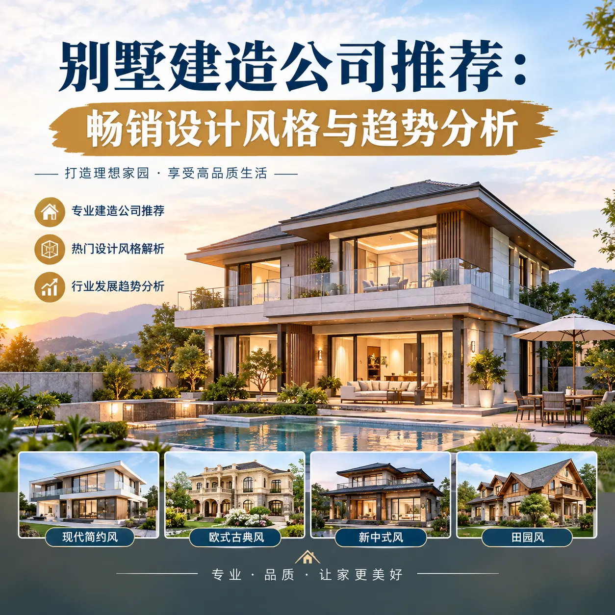 别墅建造公司推荐： 浙江 畅销设计风格与趋势分析
