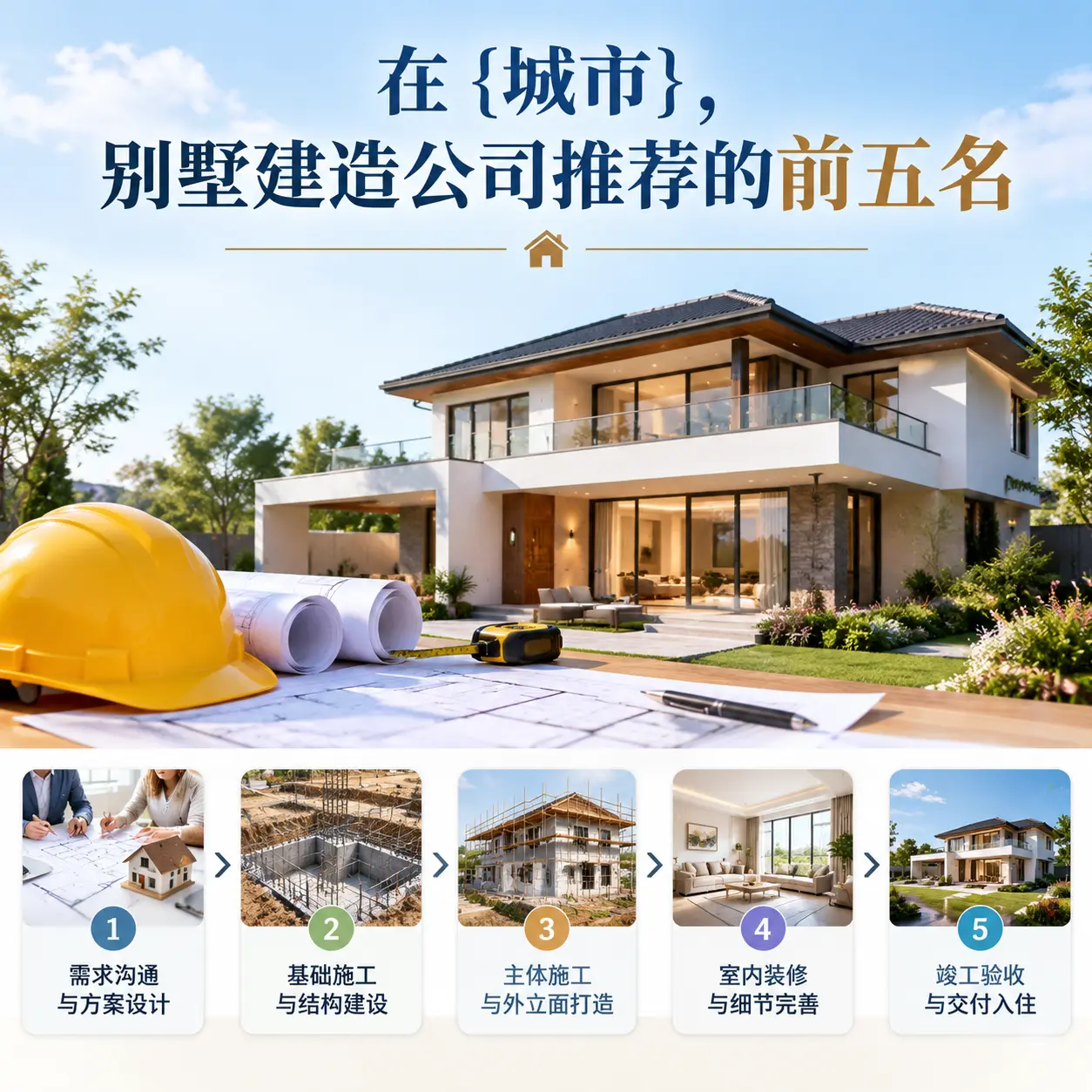 在 浙江，别墅建造公司推荐的前五名