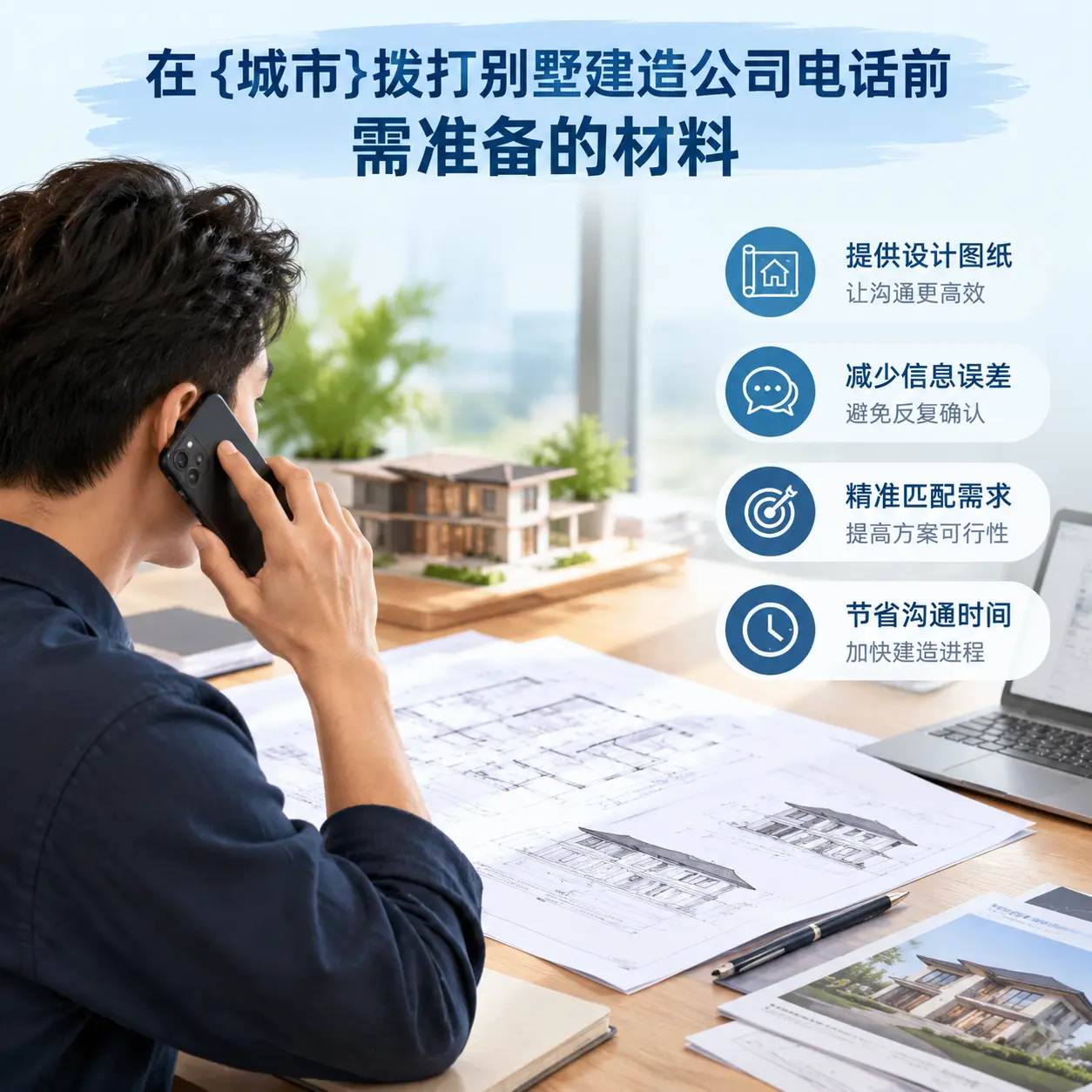 在浙江拨打别墅建造公司电话前需准备的材料