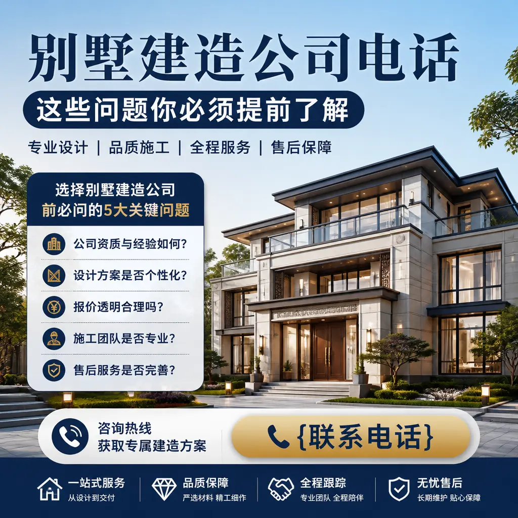 浙江别墅建造公司电话，这些问题你必须提前了解
