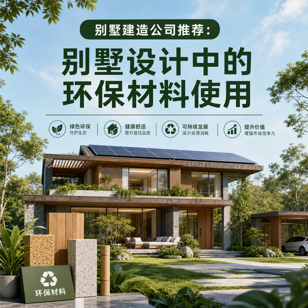 别墅建造公司推荐： 浙江 别墅设计中的环保材料使用