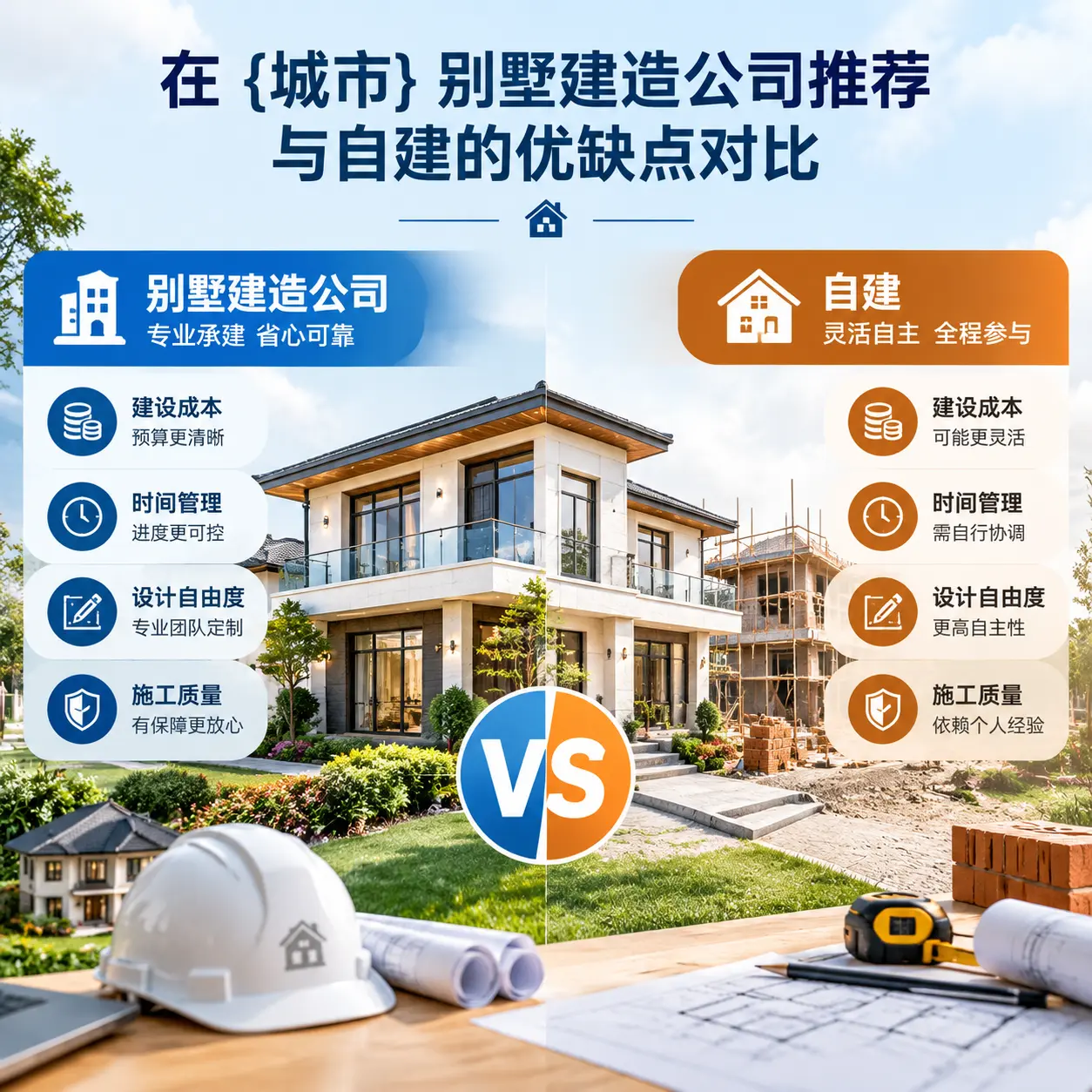 在 浙江 别墅建造公司推荐与自建的优缺点对比